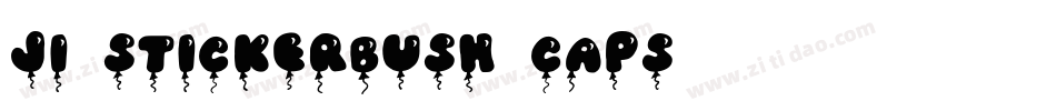JI Stickerbush Caps字体转换